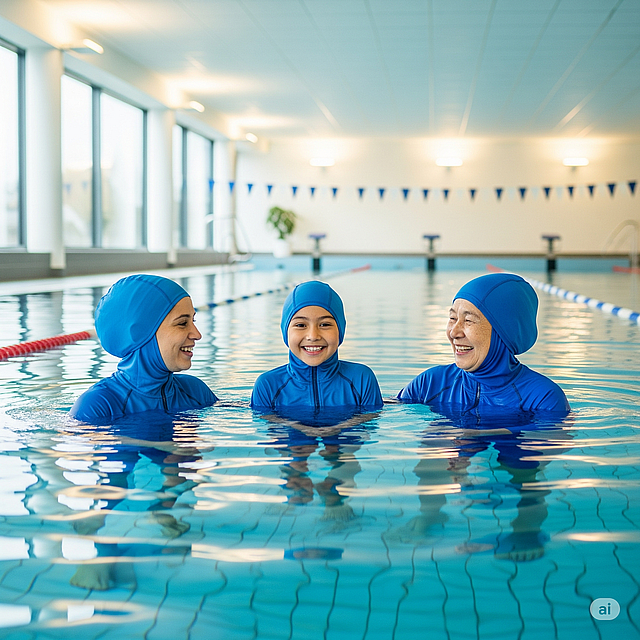 Schwimmen für muslimische Frauen in Frankfurt: Frauenschwimmbad Frankfurt, Frauenschwimmen, Schwimmbad für muslimische Frauen der Nähe!
